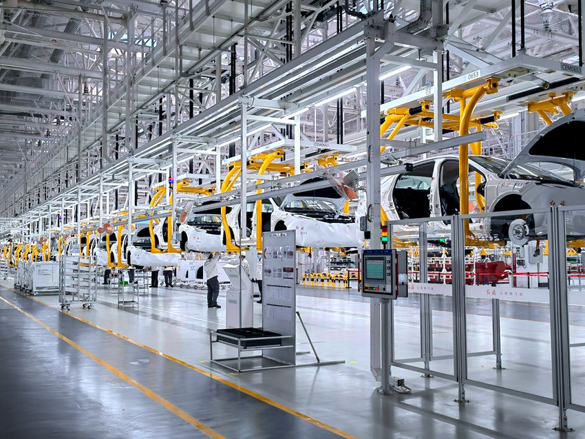 一汽紅旗繁榮工廠。（資料圖片）