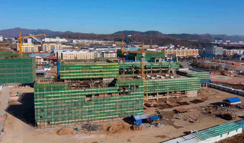 安圖縣融媒雙創產業園建設如火如荼。