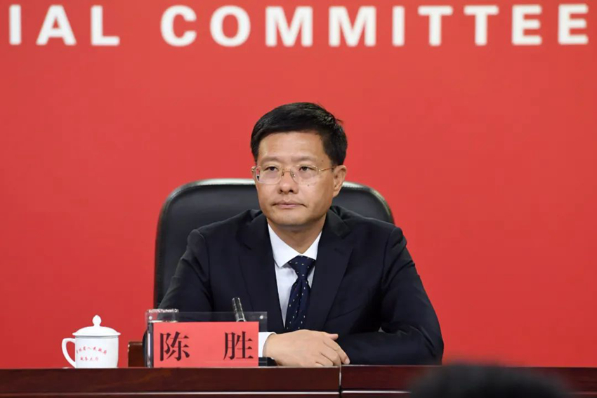 吉林省市場監督管理廳廳長陳勝。(吉林發布供圖)