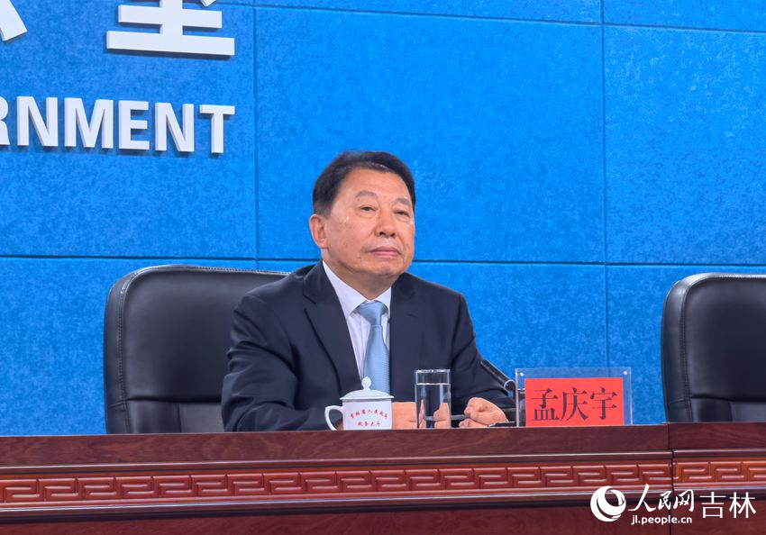 吉林省商務(wù)廳一級(jí)巡視員孟慶宇。人民網(wǎng)記者 馬俊華攝