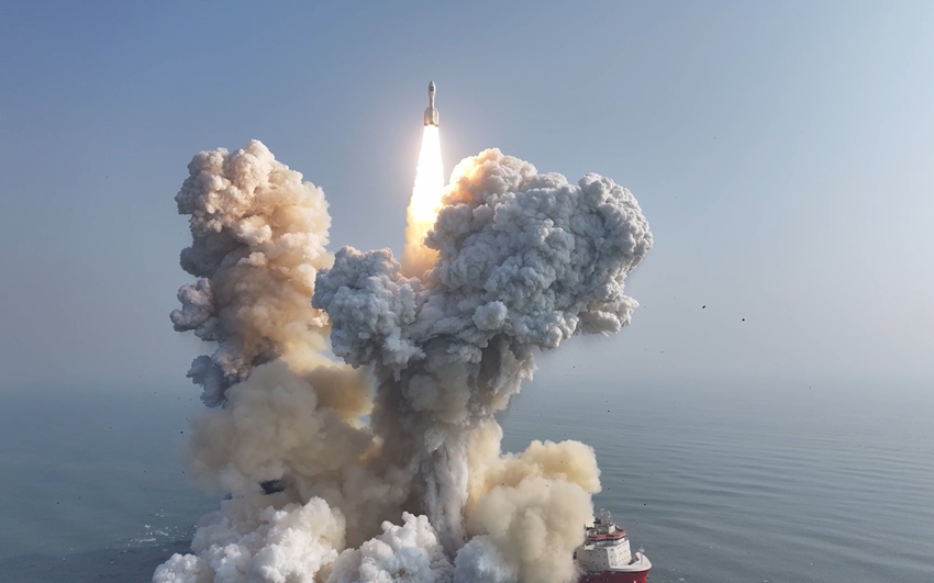 發射現場。安迪 王可琪攝