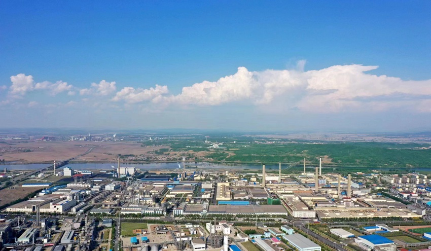 吉林化纖股份有限公司全景。（吉林市委宣傳部供圖）