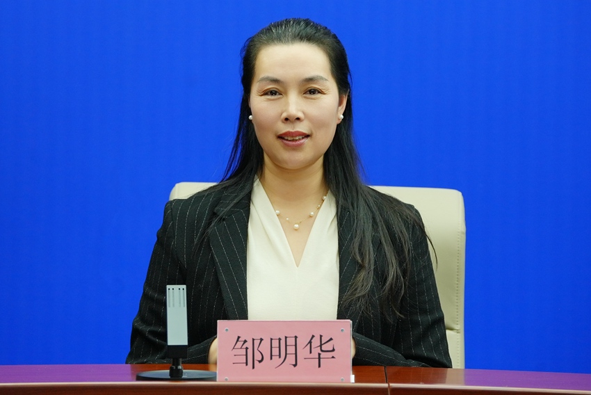 長春凈月潭旅游發展集團有限公司總經理鄒明華。(長春市委宣傳部供圖)