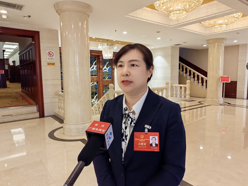 吉林省人大代表、敦化市小萬莊食品有限公司車間主任劉喜艷。（受訪者供圖）