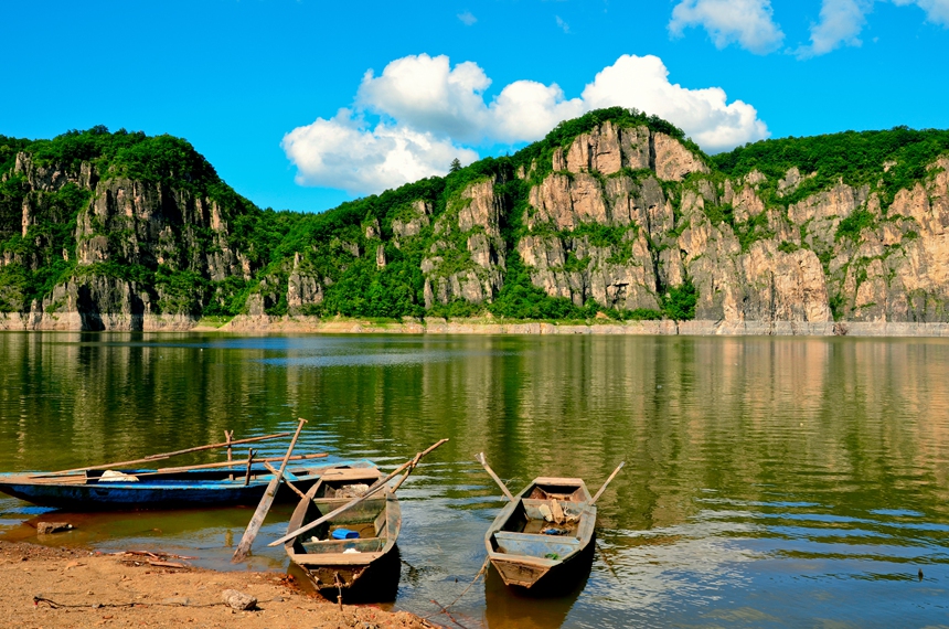 松花江生態旅游景區。白山市委宣傳部供圖