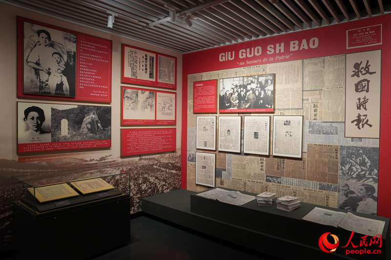 吉林省近現(xiàn)代史展覽第五部分“十四年抗日戰(zhàn)爭”展區(qū)。人民網(wǎng)記者 李洋攝