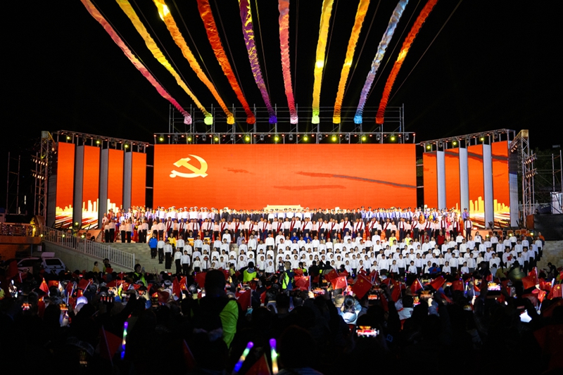 圖們市文化旅游節表演。（圖們市委宣傳部供圖）
