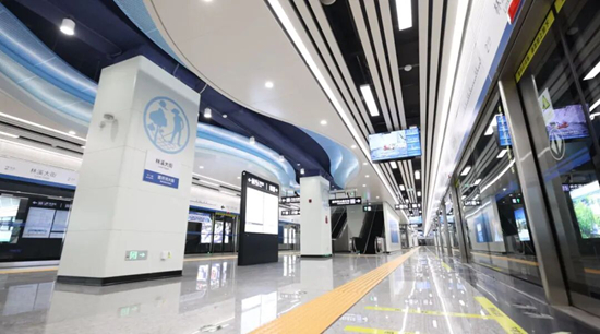 林溪大街站。圖片來源:長春軌道交通集團(tuán)微信公眾號