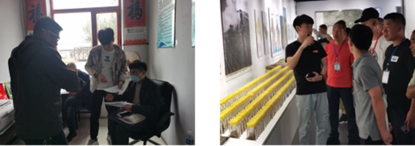 整理合作社材料,講解梨樹模式。