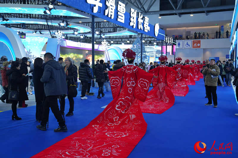 雪博會“非遺”文化展演。人民網記者 李洋攝