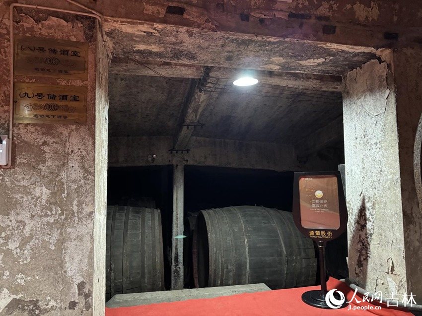 通葡地下大酒窖內建于1937年的8號儲酒室。人民網記者 李思玥攝